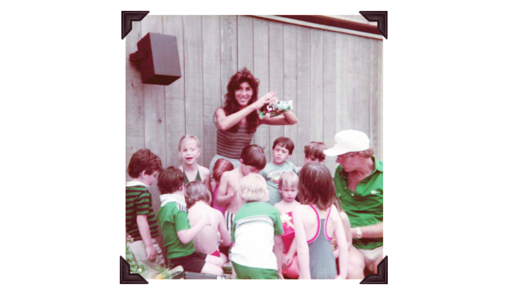 Mom at one of my childhood birthday parties