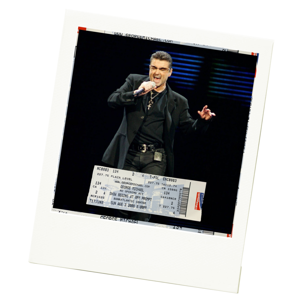 George Michael performing in Sunrise, FL on the 25 Live Tour in 2008. I had the opportunity to see him perform his last-ever U.S. show.